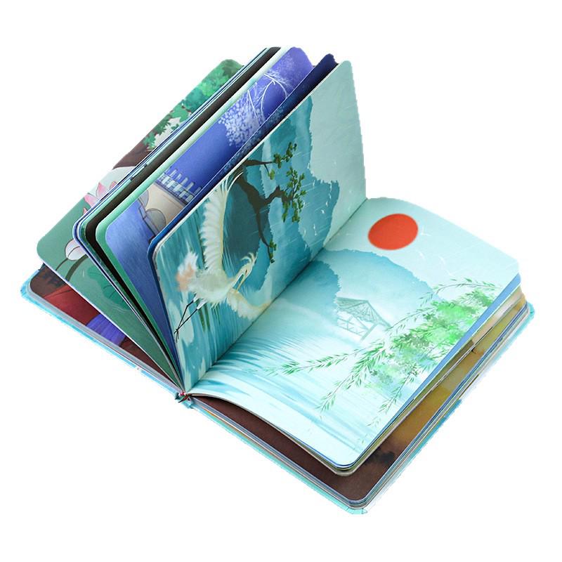 Vintage Korean Style Cute Retro Diary Notebook with Colorful Pages