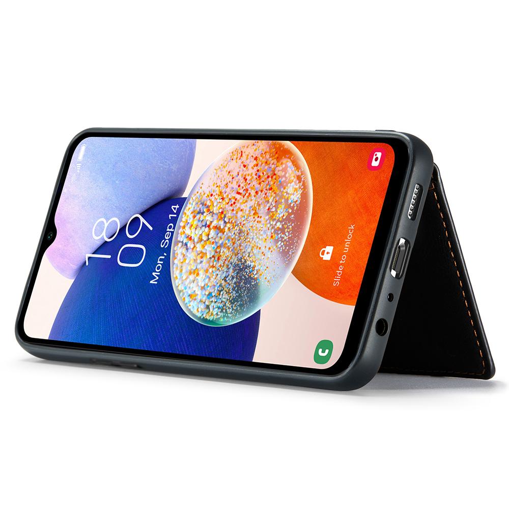 For Samsung Galaxy A14 4G/5G Case Leather+TPU Kickstand Phone Cover 2 in 1 Detachable