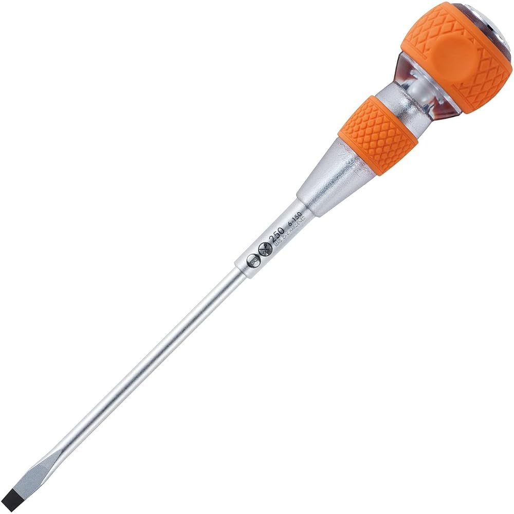 VESSEL (VESSEL) Ball Grip Safety Through-Screwdriver - 6 x 150 250