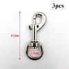 3pcs Rotating Snap Hook Zinc Alloy Belt Keychain Pet Leash Hook  Luggage Hardware Accessories