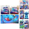 Adorable 3d Lilo Stitch Cartoon Bedding Set For Your Little One's Bedroom