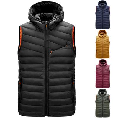 Colete Masculino Casual Masculino Solto Outono E Inverno Aquecido Casaco Colete De Algodão