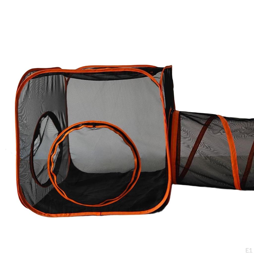 Cat Mesh Outdoor Tent with Tunnel Interactive Toys Foldable