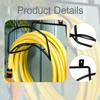 Multifunction Garden Hose Holder Detachable Iron Material Water Hose Stand Heavy Duty Decorative Design Wall Mount Bracket