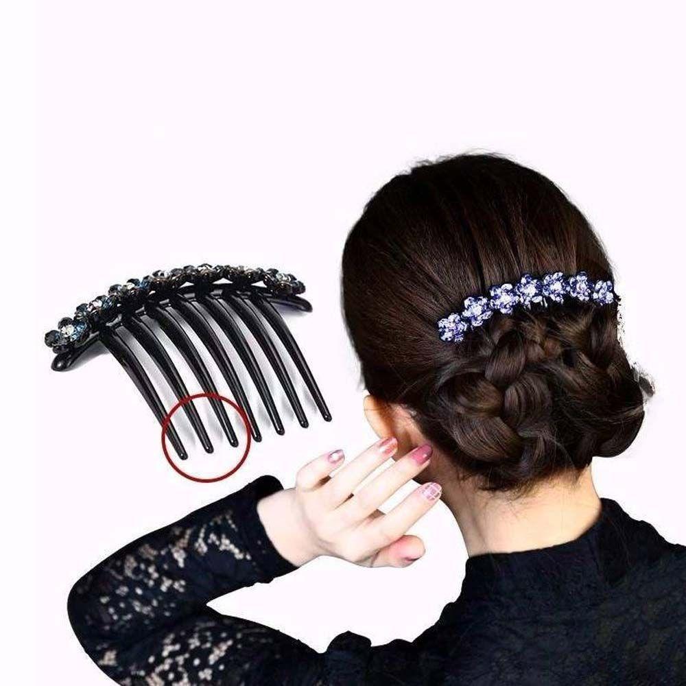 Girls Mother Gift Rhinestones Korean Barrettes Crystal Hair Clips Women Hair Comb Mother Headwear
