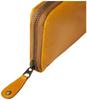 Moz Elk Leather Long Wallet with Genuine Cowhide for Men and 86181 Zip-Around Design, Leather, Women, No. (Camel)