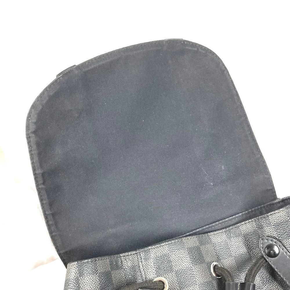 Louis Vuitton N41379 Damier Graphite Christopher MM Backpack Black