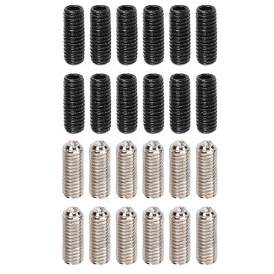 12Pcs Saddle Height Screws Metal Adjustment Set Electric Guitar Bridge Parts Accessories