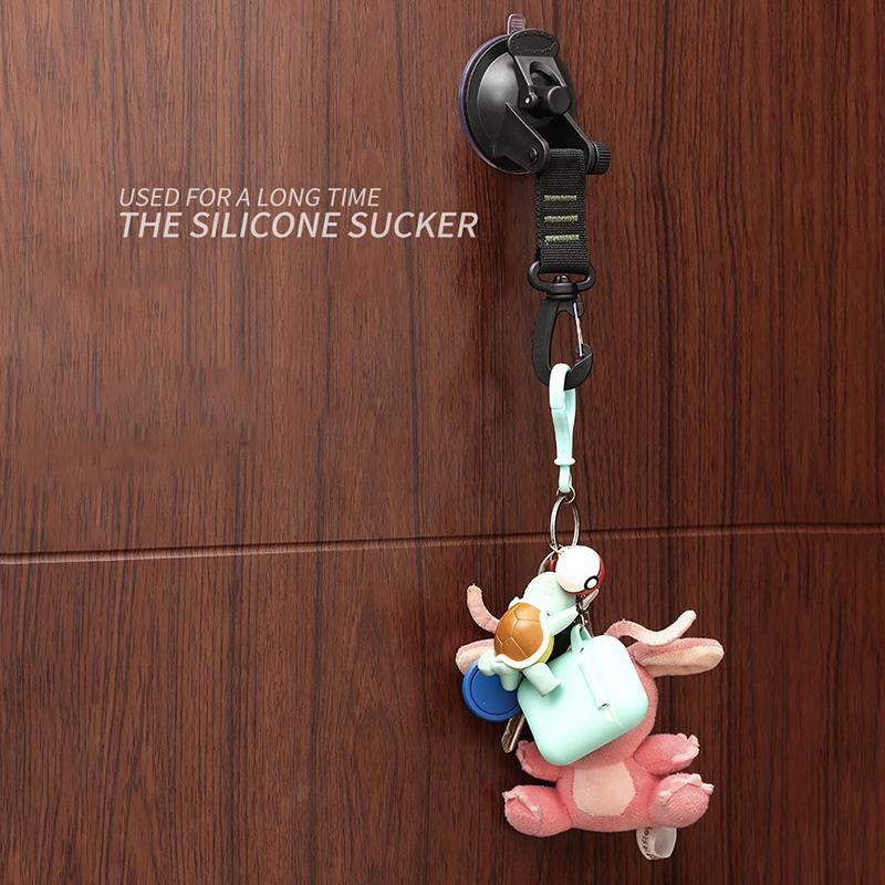 4Pcs Outdoor Suction Cup Anchor Securing Hook Tie Down Camping Tarp As Car Side