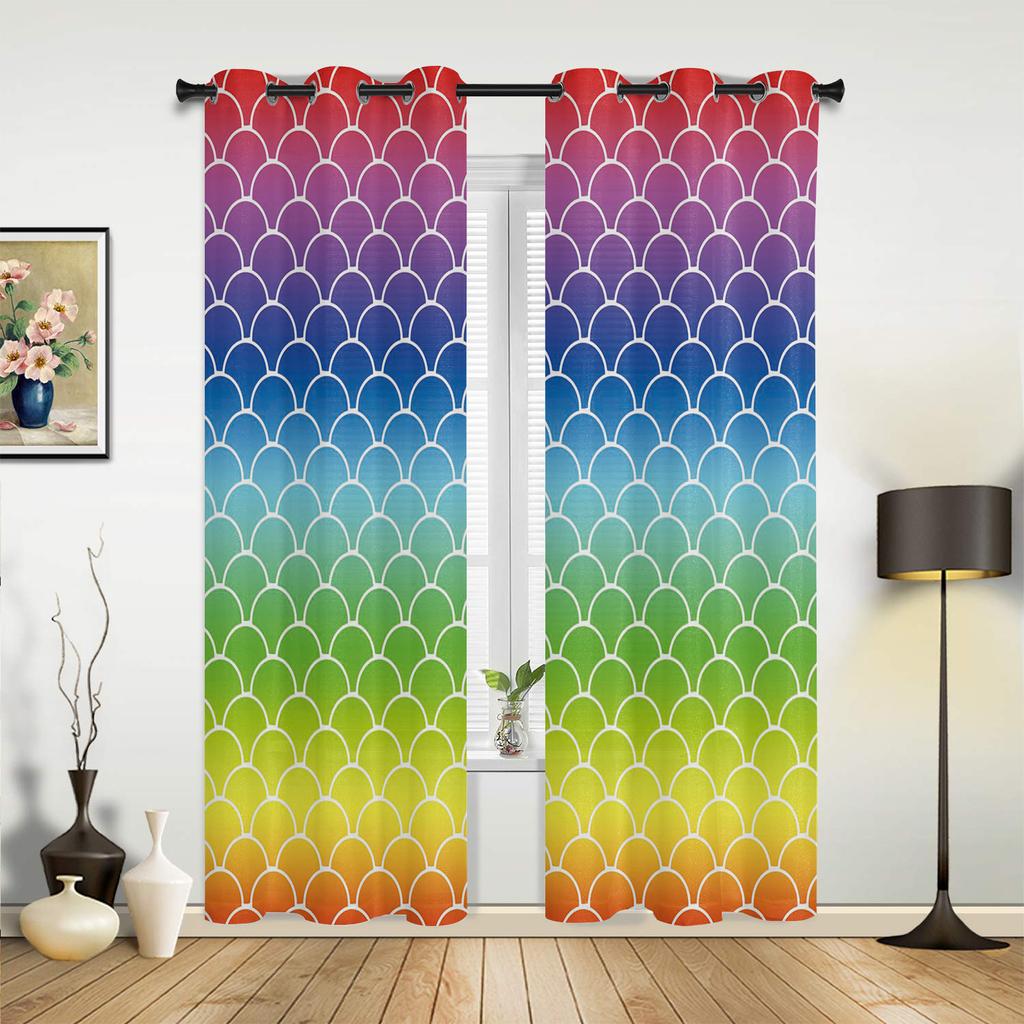 Candy Rainbow Stripes Vorhänge für Schlafzimmer Wohnzimmer Vorhänge Küche Kinderzimmer Fenster Vorhang Moderne Wohnkultur