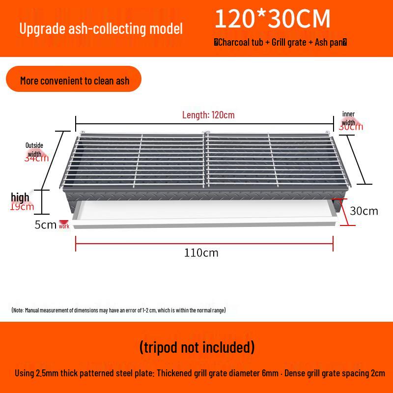 Lantuan Commercial Heavy-Duty Charcoal BBQ Grill