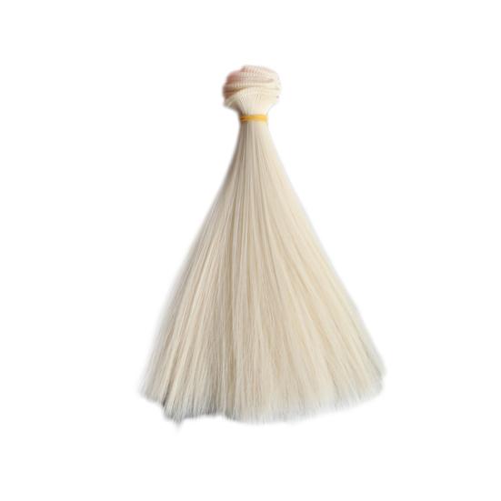 15cm Long Straight Synthetic Fiber Wig Hair Extension for BJD SD Doll Accessory