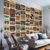 Retro audio party backdrop decoration - Mini speakers and tape wall decorations made of polyester for indoor/outdoor use