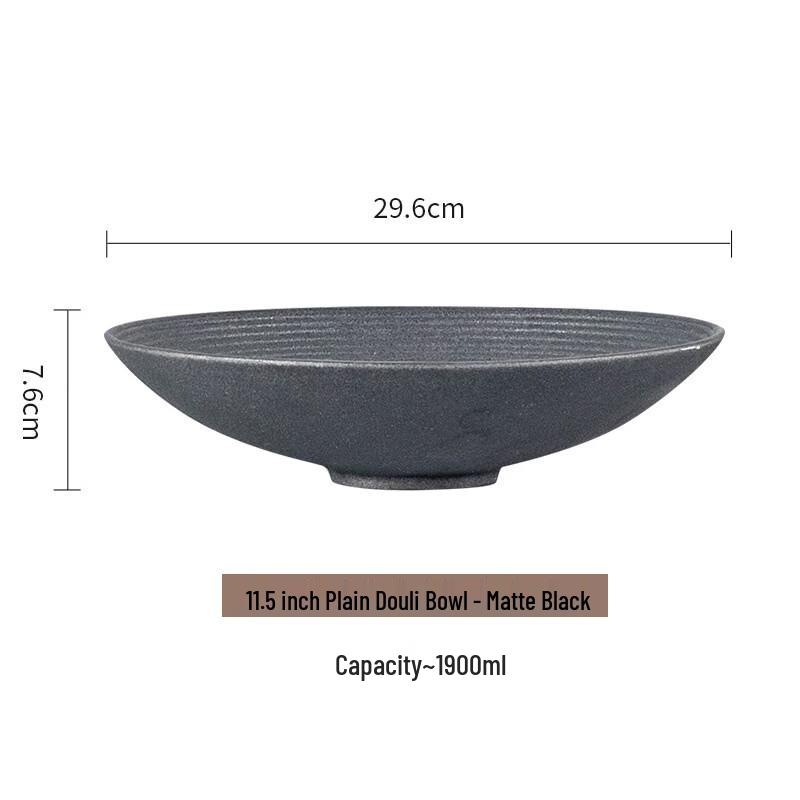 ZISIZ Ceramic Conical Salad Bowl