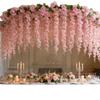 Multicolor Sunflower Simulated Flower Vines Cherry Flower Faux Flower Vine  Wedding Decoration