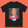 Donald Trump Police Mugshot Photo Not Guilty President DJT Arrest US Presidential Elections Trump Support Mens Tee Top