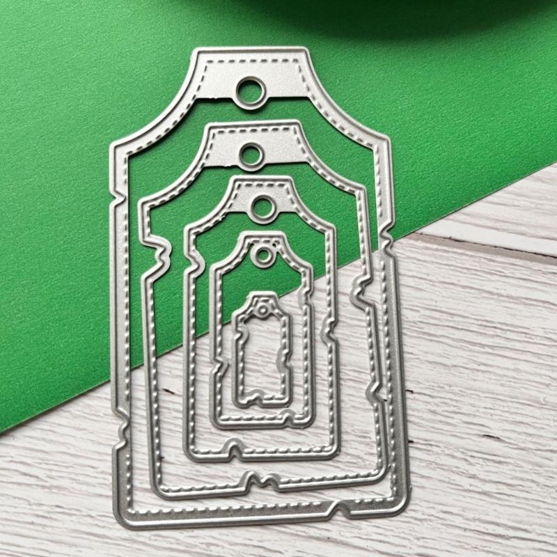 Metal Cutting Dies Hanging Tags Scrapbooking Decorative Embossing Paper Cards
