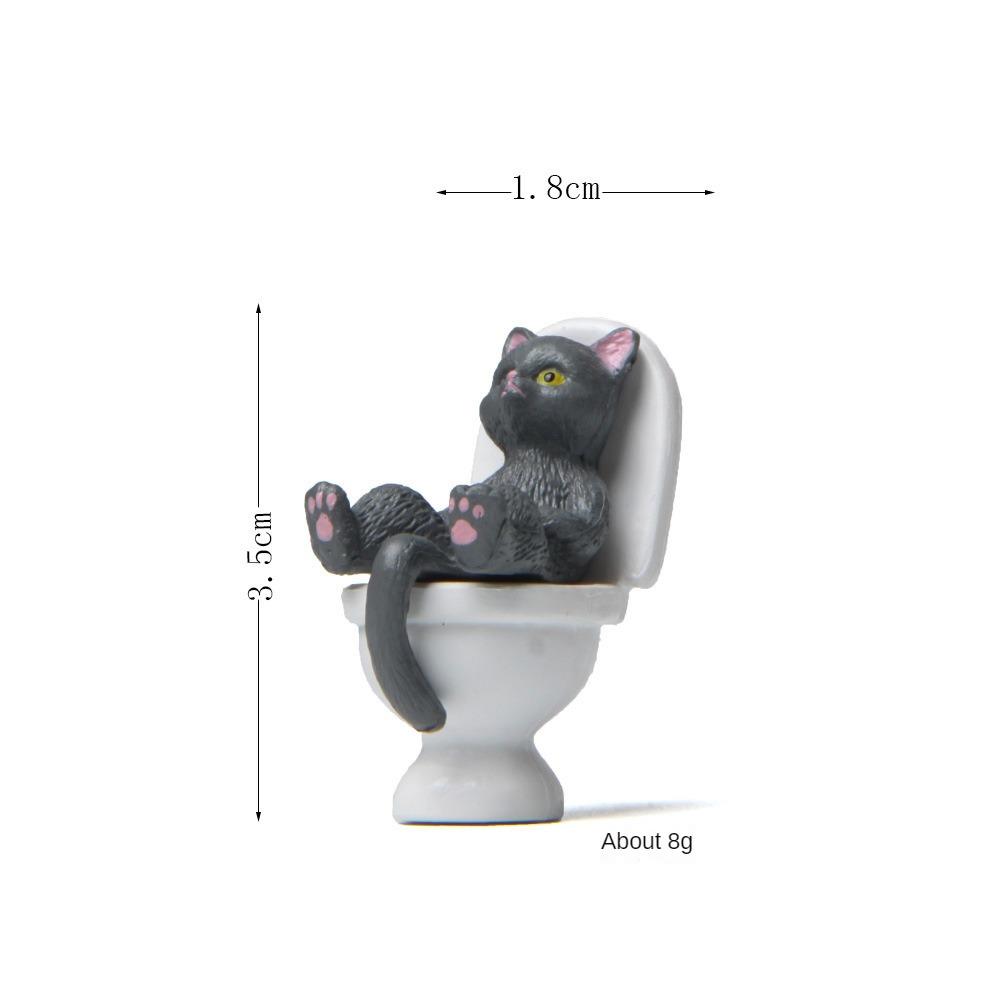 Toilet Simple Beautiful Practical Durable Decorations Ornaments Cute Fashion Portable Home Furnishing Interesting The Cat