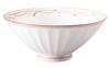 Okugawa Pottery Hasami Ware Kourin Kiln Rinkamon Chrysanthemum Carved Tea Bowl, Red, Q-06, 202551