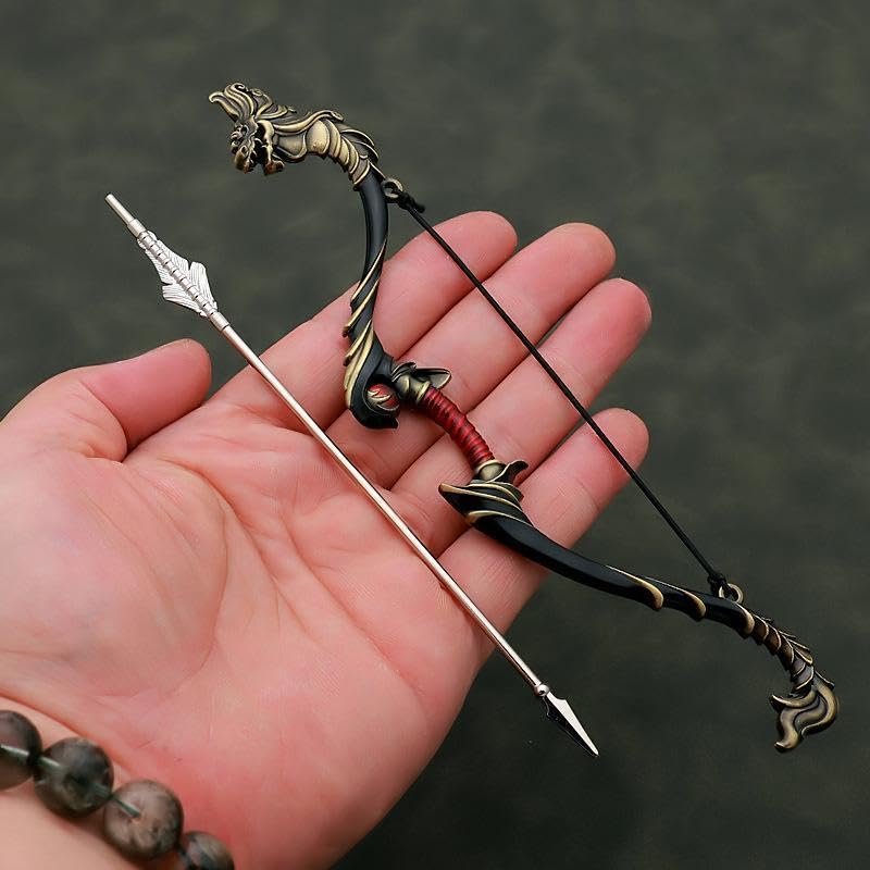 [Nekogamiyama] Die Geschichte der Drei Königreiche: Heroische Generalwaffe, Lu Bu, 18cm Pfeil und Bogen, Miniaturfigur, Sammlerdekor