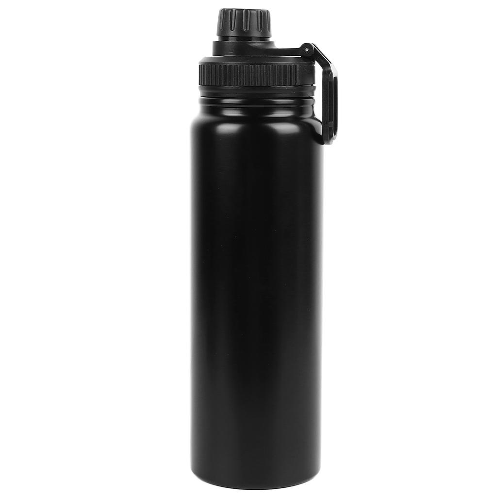 Sport Insulated Bottle Black Stainless Steel Double Wall Vaccum 800ml Insulated Sports Water Cup for Travel Daily