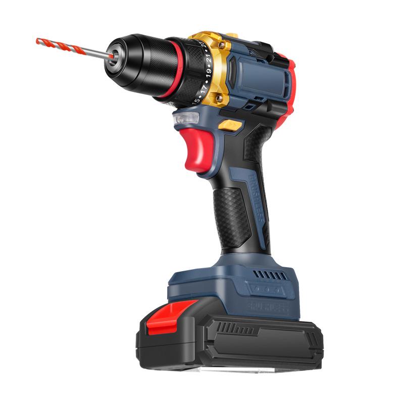 Cross 21V Lithium Battery Hand Drill Screwdriver - Multifunctional Electric Impact Tool