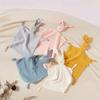 Muslin Baby Comfort Towel Cotton Comforter Blanket Soft Newborn Sleeping Dolls Kids Fashion Sleep Toy Soothe Appease Towel Bibs