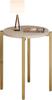 Modern Round Bedside Table 35x35x46 Cm Metal Gold