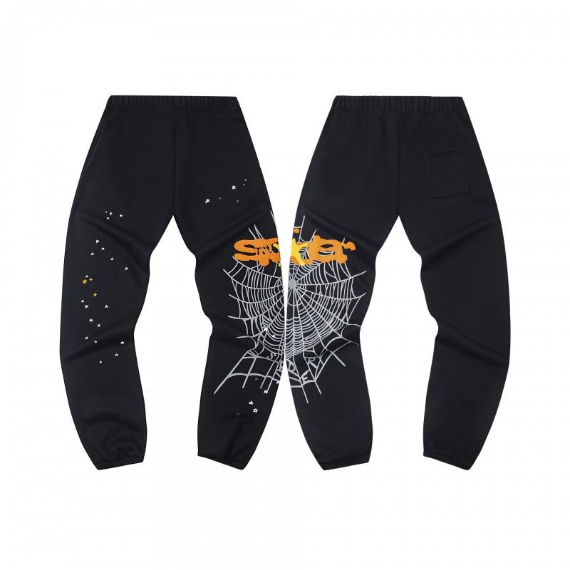 Mens Oversized Hooded Sweatshirt With Spiderweb Foam Print Cotton Fleece-Lined