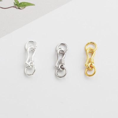 Vergoldeter S925 Sterlingsilber S-Haken Halsketten- & Armbandverschluss Zubehör