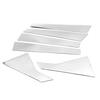 2016- Chevy Malibu Stainless Steel Chrome Window Pillar Post Trims 6pcs For | Silver | Self-Adhesive | 3 Months Manufacturer Warranty | Gloss