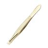 Stripe Stainless Steel Eyebrow Tweezers Slanted Flat Double Eyelid Tape Hair Removal Trimming Set