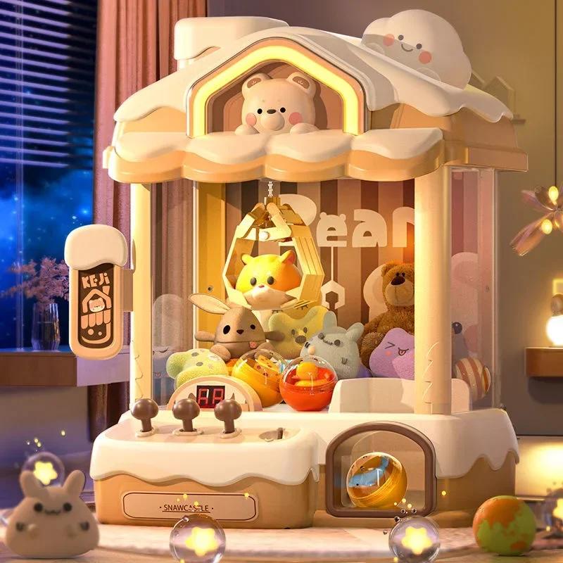 Automatic Mini Claw Machine Toys For Children Coin Operated Play Game Arcade Crane Doll Machines Kids Birthday Christmas Gifts