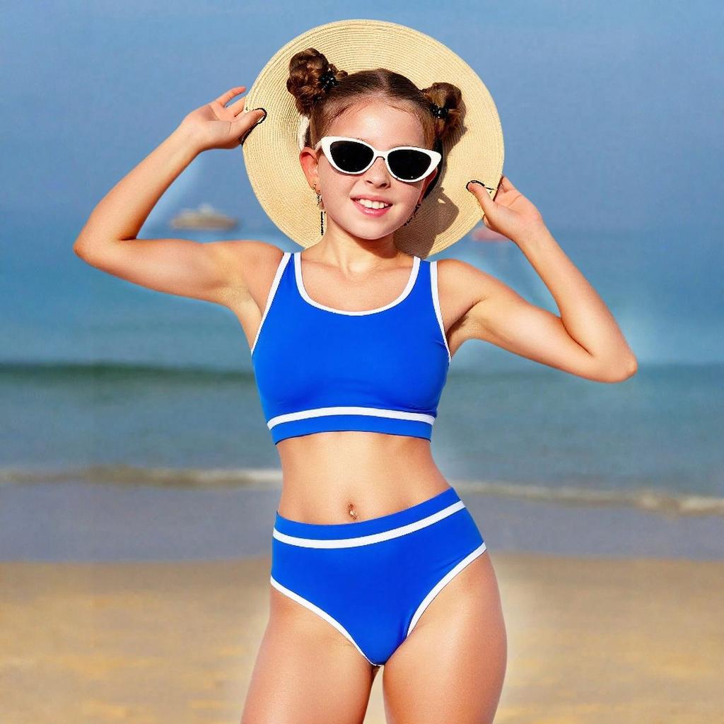 Girls' Bikini Set - Teen Swimwear Separate Top & Bottom