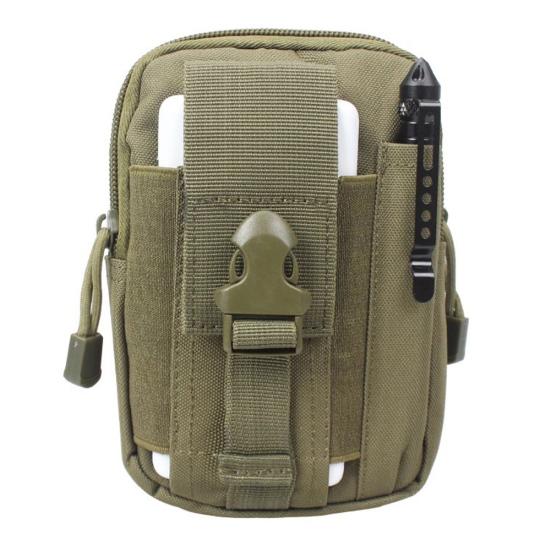 Men Outdoor Sports Tactical Phone Waist Belt Bag Fanny Pack Pouch Zipper Pockets