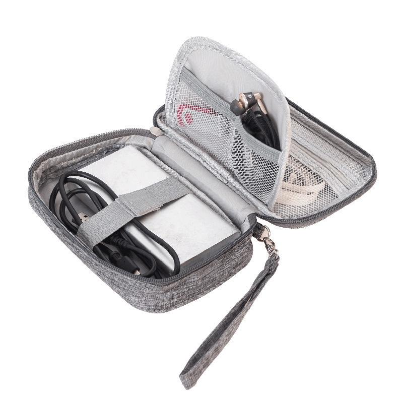 Portable Electronics Organizer: Compact Storage Bag for Cables, Chargers, and Power Banks - Ideal for Travel and Business Trips