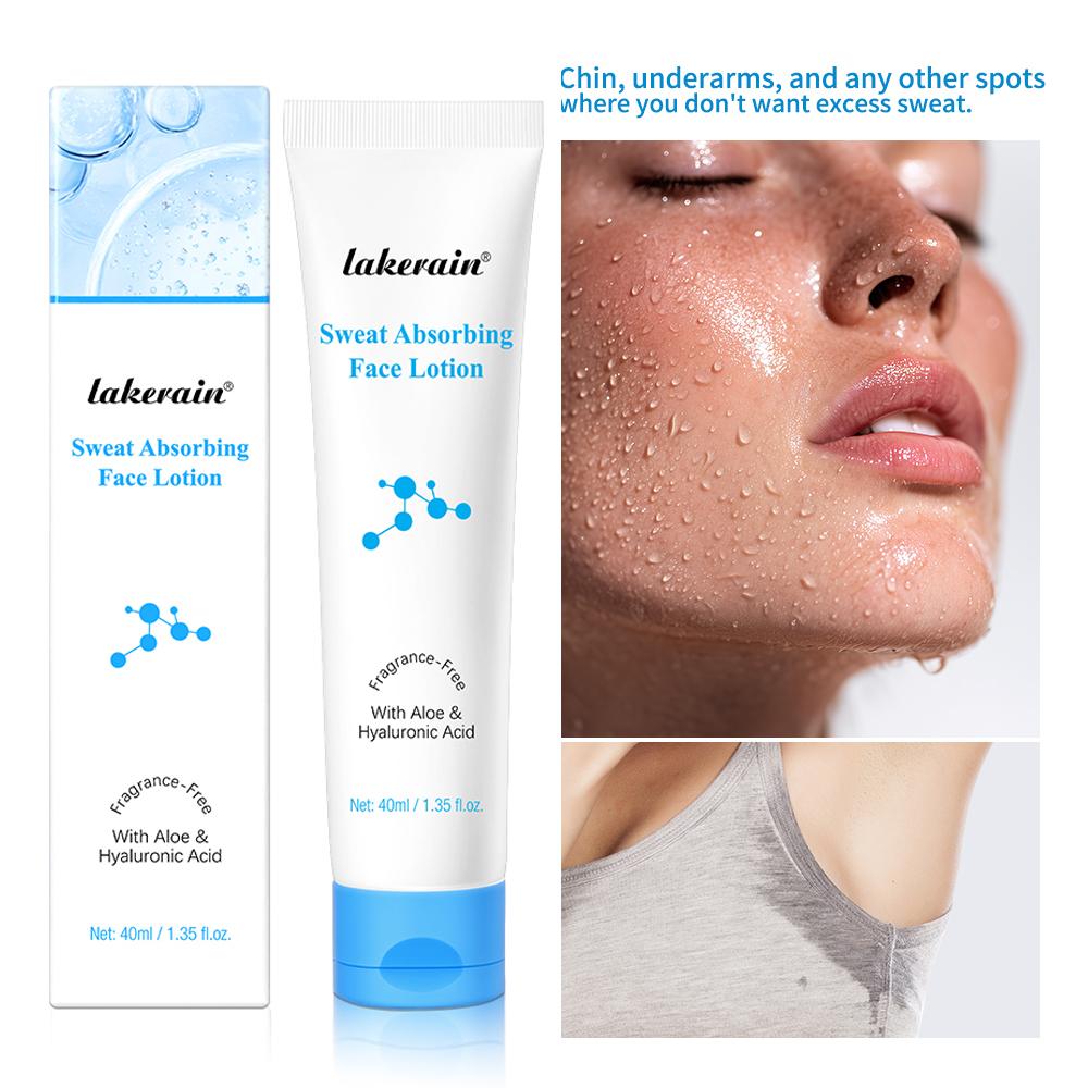 Sweat Absorbing Face Lotion Matte 40Ml Long - Lasting Sweat Control Absorbs Excess Oil Antioxidants Nourish Great Makeup Base