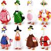Goose Statue Costume Set, 8Pcs Seasonal Holiday Dress up Outfits for 24 Inch Lawn Goose Decor, Halloween Christmas Valentine