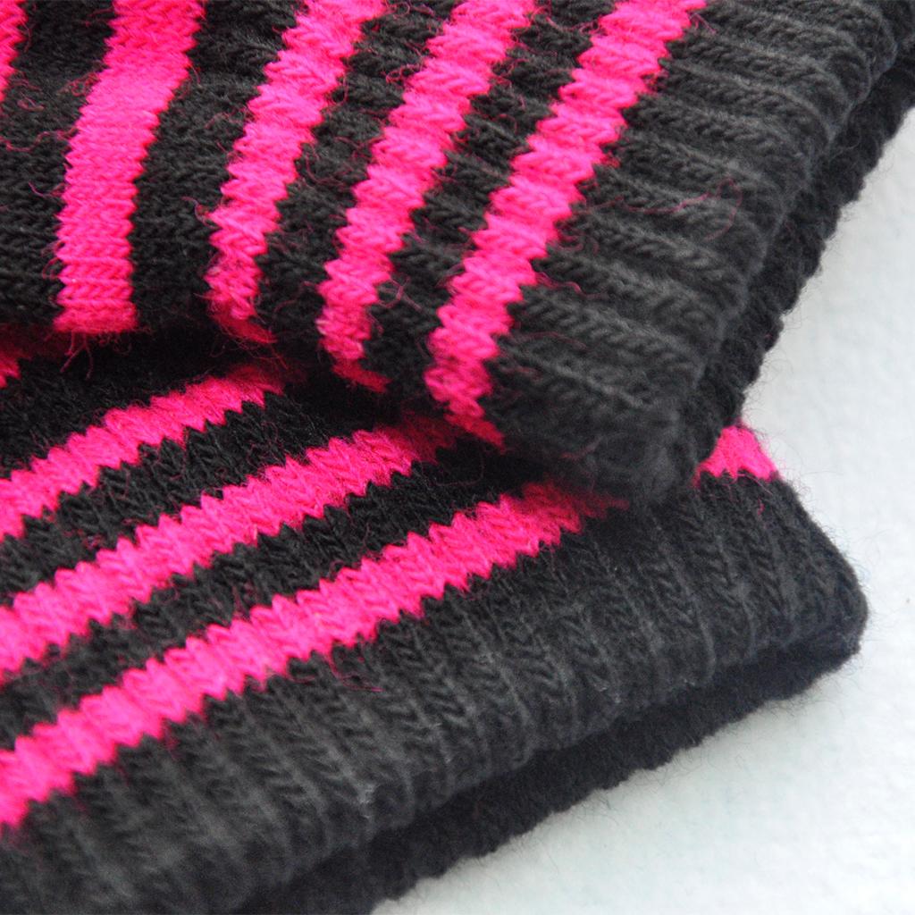 Soft Kid Winter Glove Half-finger Knit Color Matching Mitten for Winter Supplies