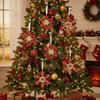 Gold Sequin Christmas Tree Pendant Butterfly Knot Girl Glitter Snowflake Elk Ornaments Ice Bar Dragonfly Christmas Decorations