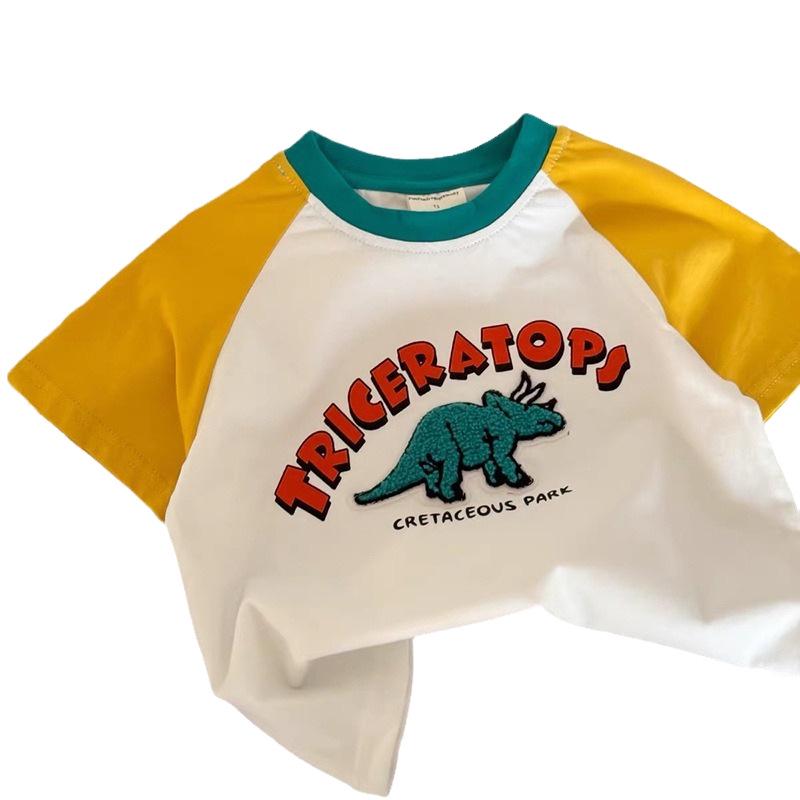 Summer 2026 Pure Cotton Cartoon Short-Sleeve T-Shirt for Kids - Cute Casual Tops for Boys and Girls