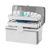 3 Tier Medicine Box Portable 3-Layer Multifunctional Medicine Container Large Capacity Transparent Medicine Box With Carrying
