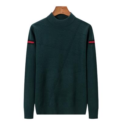 Nouveau Pull Homme Col Rond Automne et Hiver Décontracté Col Rond Pull Jacquard Sous-pull Homme Ligne