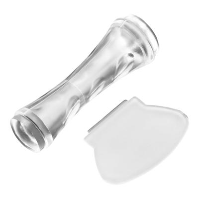 French Tip Nail Stamp Double Sided Nail Art Stamper Jelly Stamper Silicone Nail Stamper Manicure Supplies for Salons