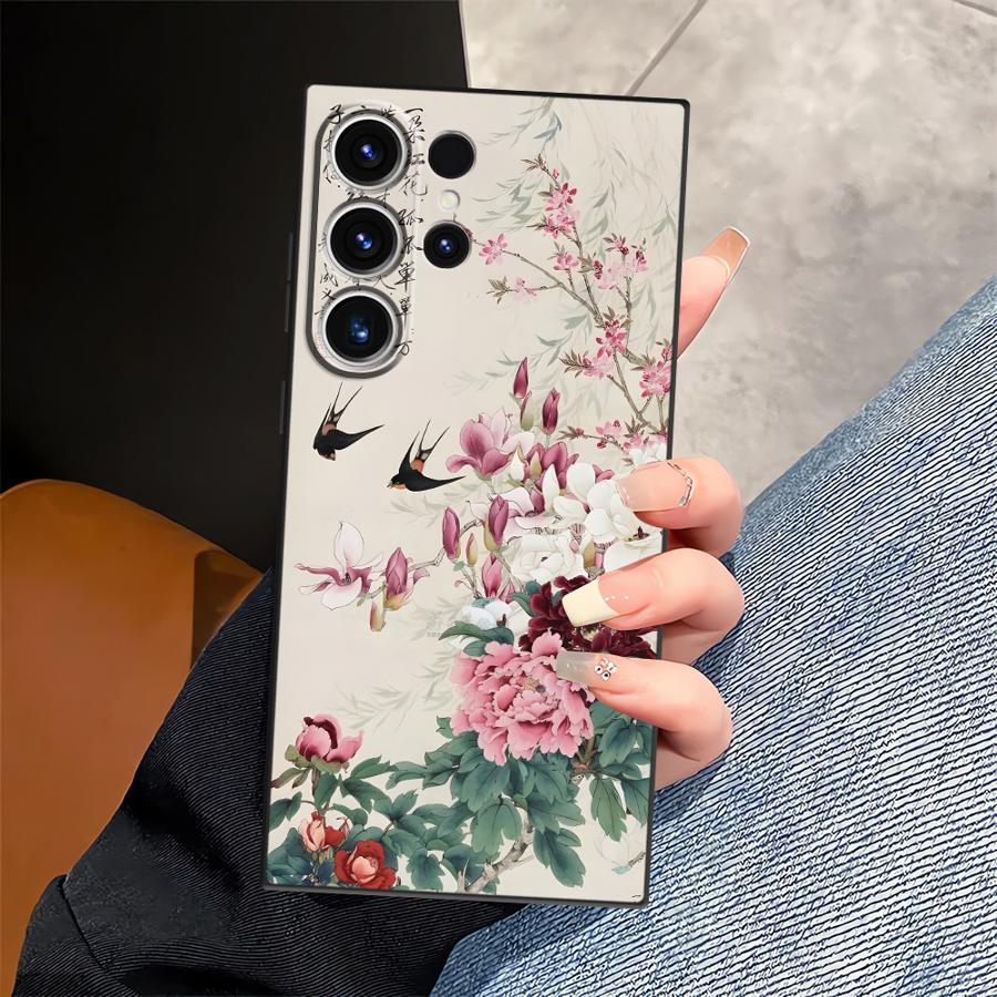 

Case for Samsung Galaxy S26 Ultra S23 S25 Plus S21 FE S10 S9 S24 S20 Ultra Note 20 8 9 10 Funda Phone Cover Retro Butterfly Galaxy S22 5G