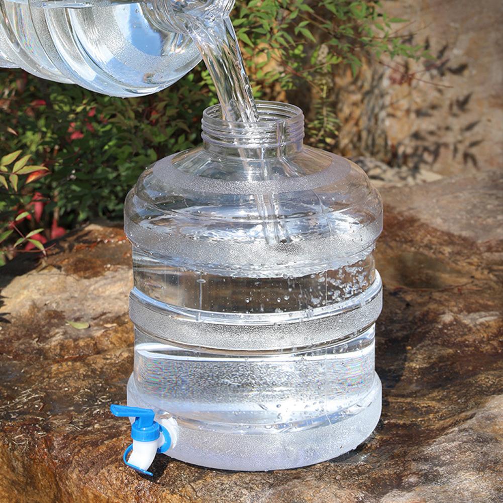 18.9L Pure Water Bucket with Faucet Water Storage Container Large Capacity Camping Water Bucket for Self-Driving Tour