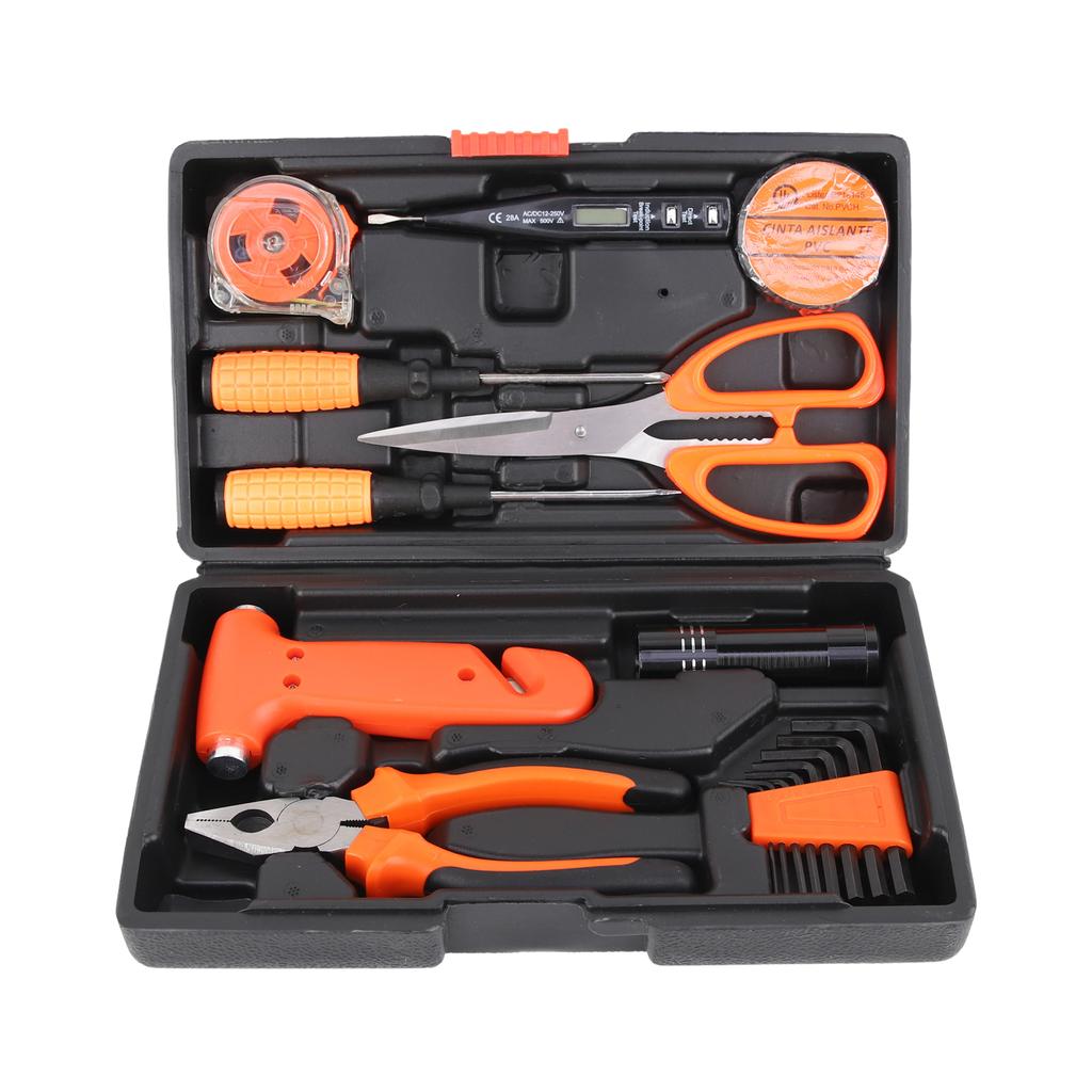 9-Piece High Quality Multi-Functional Car Repair Tool Set for Home Hardware Kit Tool Boxes With Plastic Box Package Tool Sets