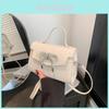 Fashionable 2024 Spring New Korean Style Simple Trendy Pu Leather Shoulder Bag