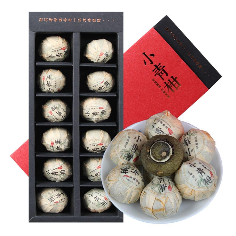 Ripe Puerh Tea Orange Gift Set 12 Boxes Dried Tangerine Peel Herbal Tea Wellness Collection