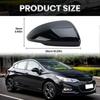 Right Passenger Side Mirror Cover Caps Compatible with Chevrolet Chevy Cruze 2017 2018 2019 Replacement Rear view Mirrors Trim (Black)